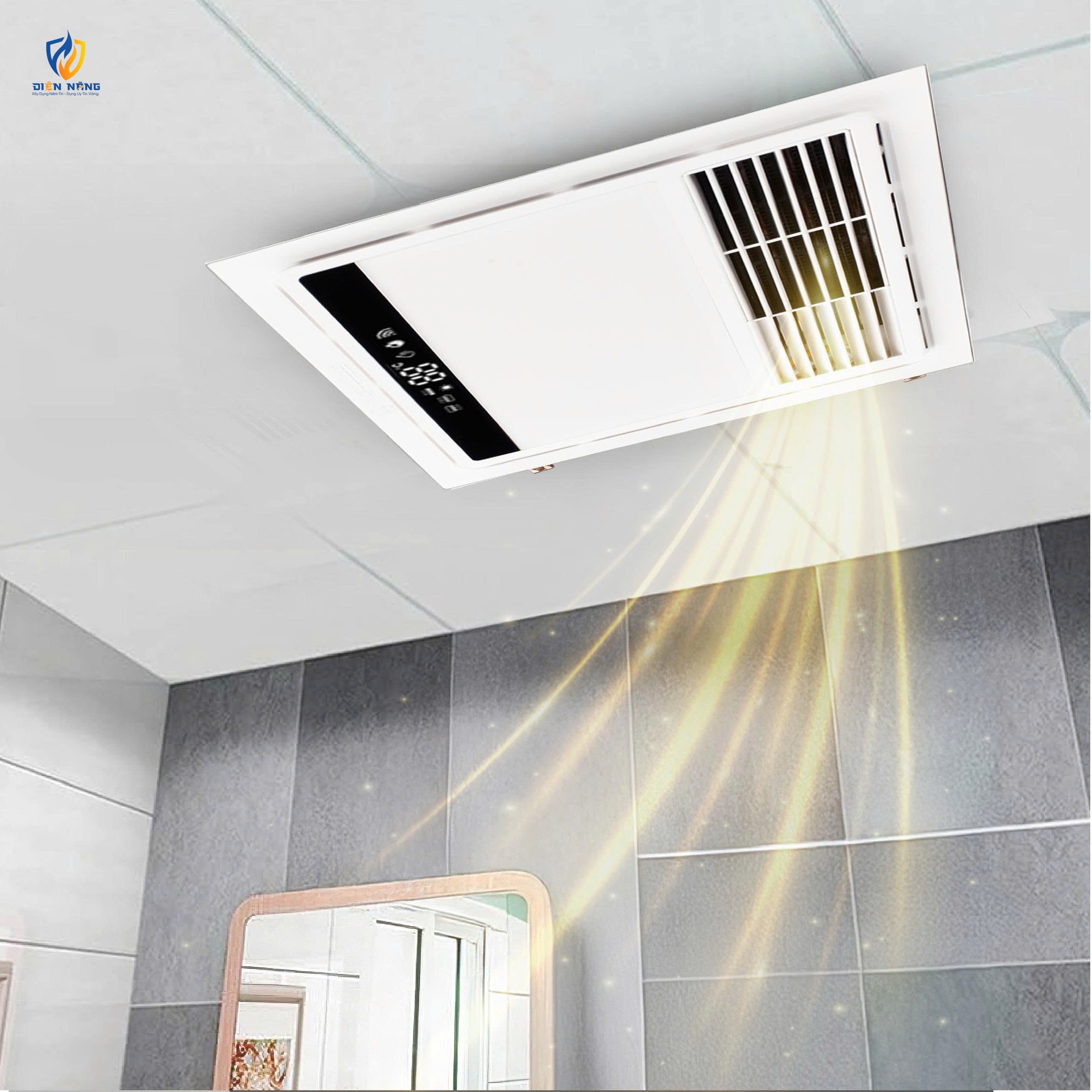 Đèn điều hòa phòng tắm âm trần - anh 4