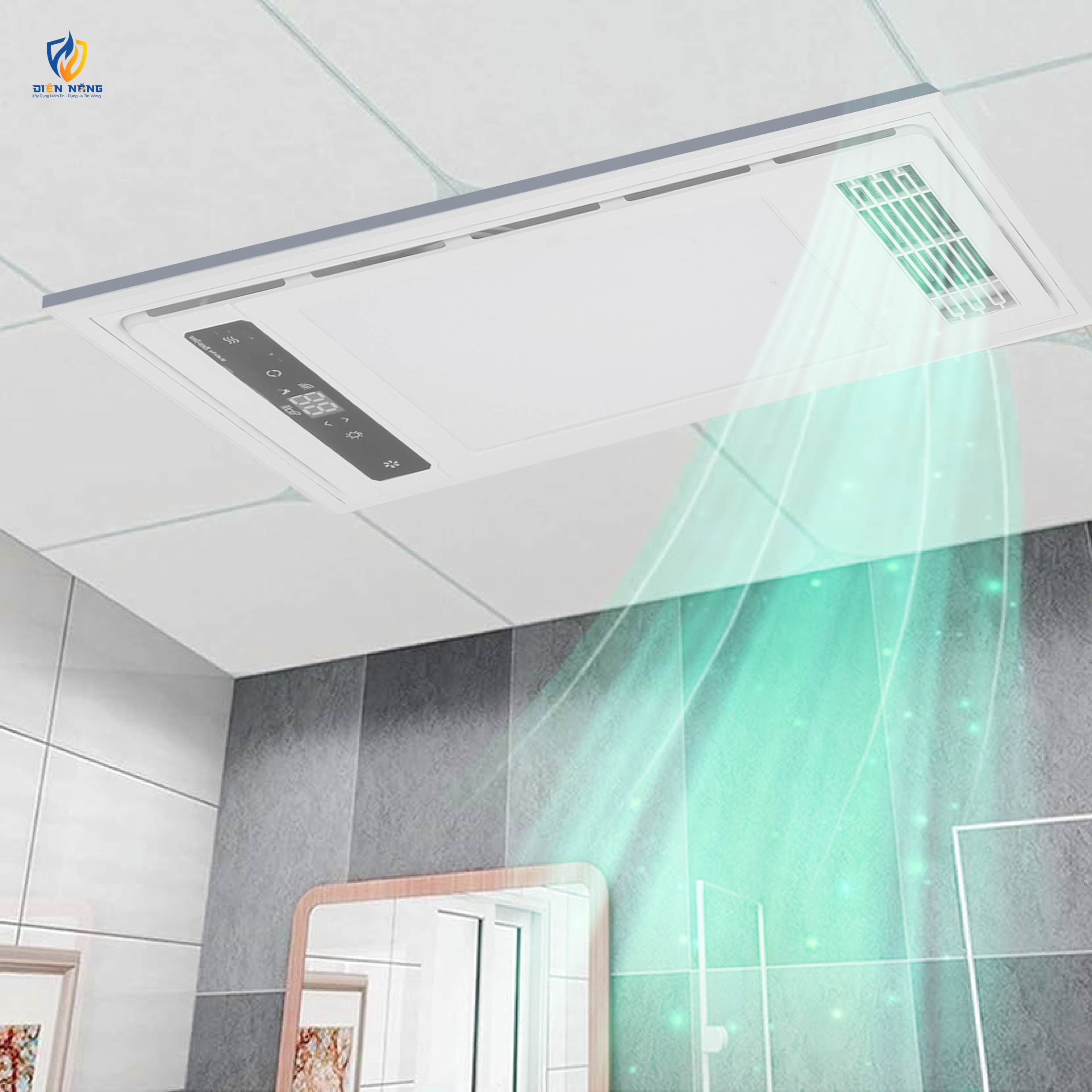 Đèn điều hòa phòng tắm âm trần - anh 2