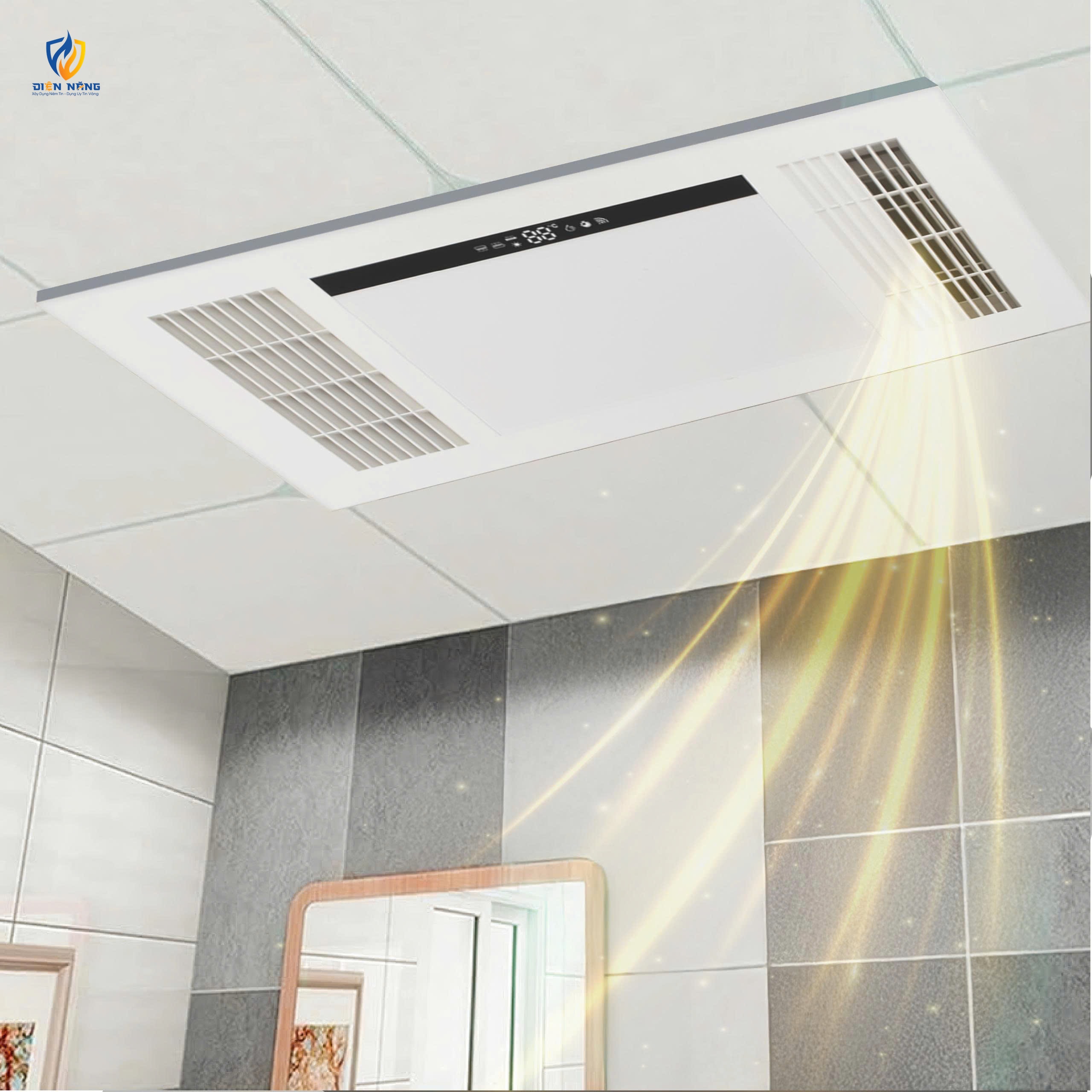 Đèn điều hòa phòng tắm âm trần - anh 4