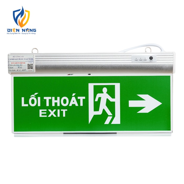 Đèn LED Exit chỉ dẫn 1 mặt CD01 2.2W PCCC - anh 3