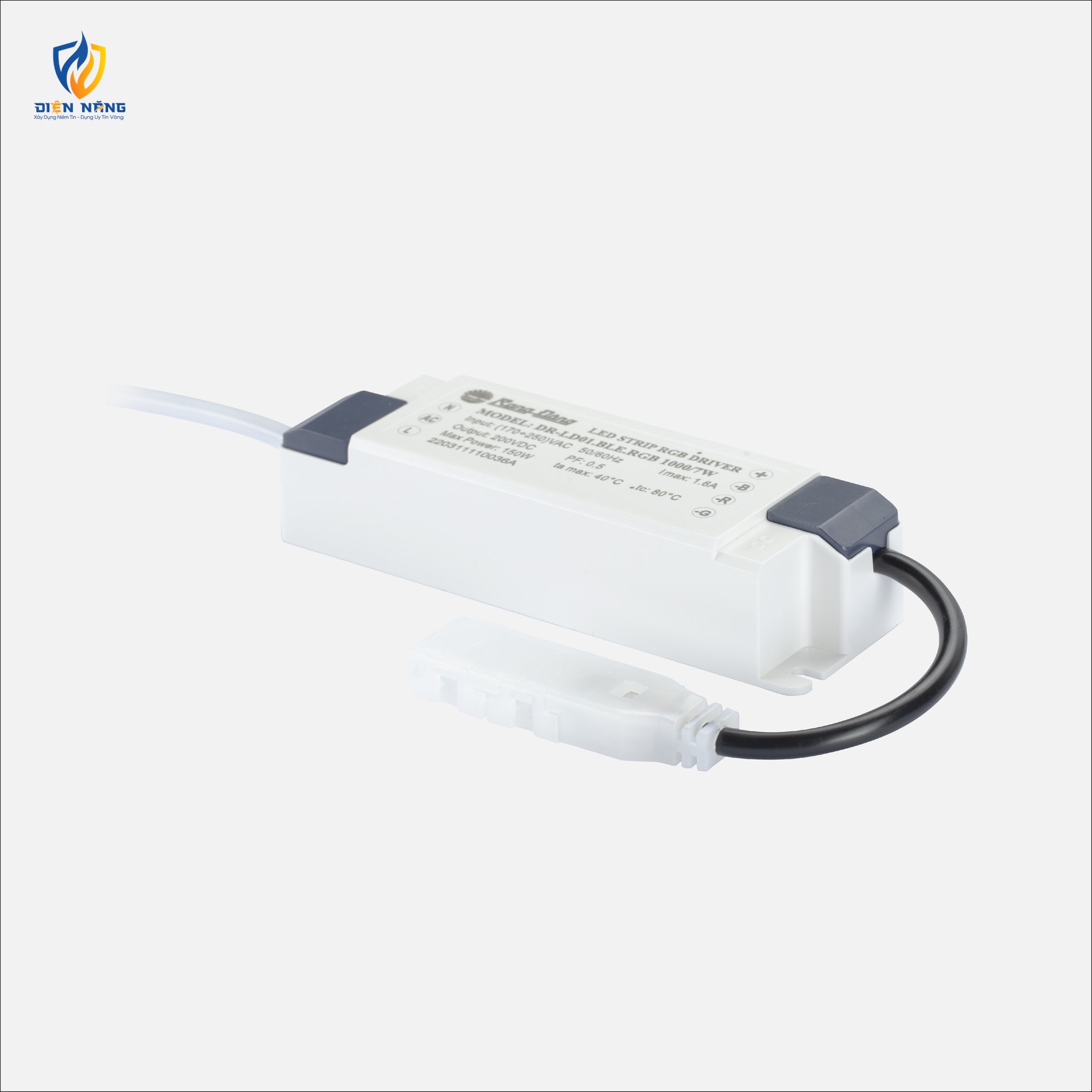 Bộ driver LED dây thông minh đổi màu RGB bluetooth 7W