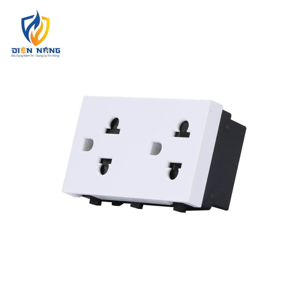 Hạt ổ cắm điện âm tường HOC02 2C/16A