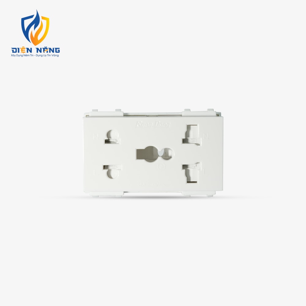 Hạt ổ cắm điện âm tường HOC05 2C/16A