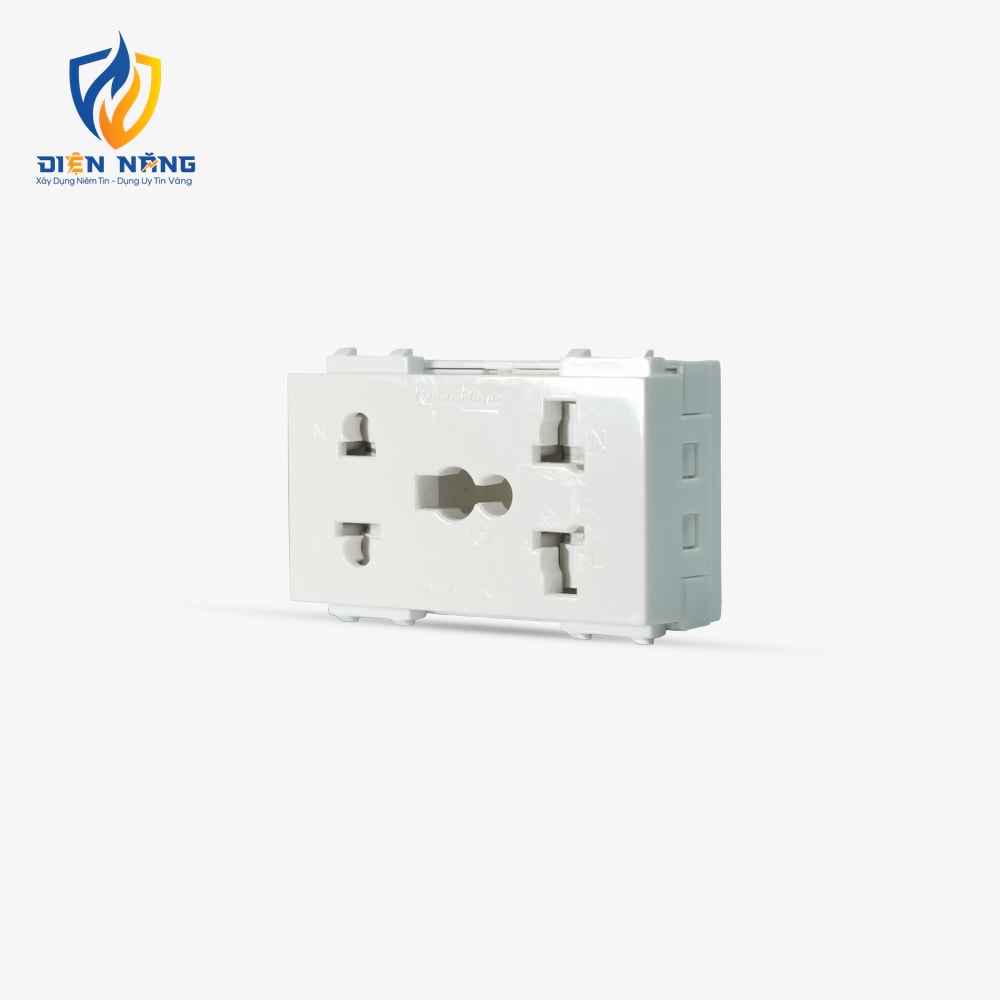 Hạt ổ cắm điện âm tường HOC05 2C/16A - anh 4