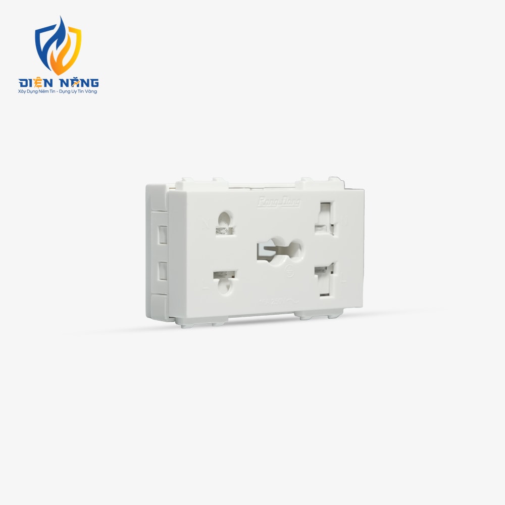 Hạt ổ cắm điện âm tường HOC05 2C/16A - anh 5