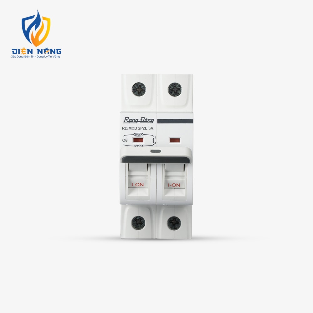 Aptomat ngắn mạch 2 cực 6A