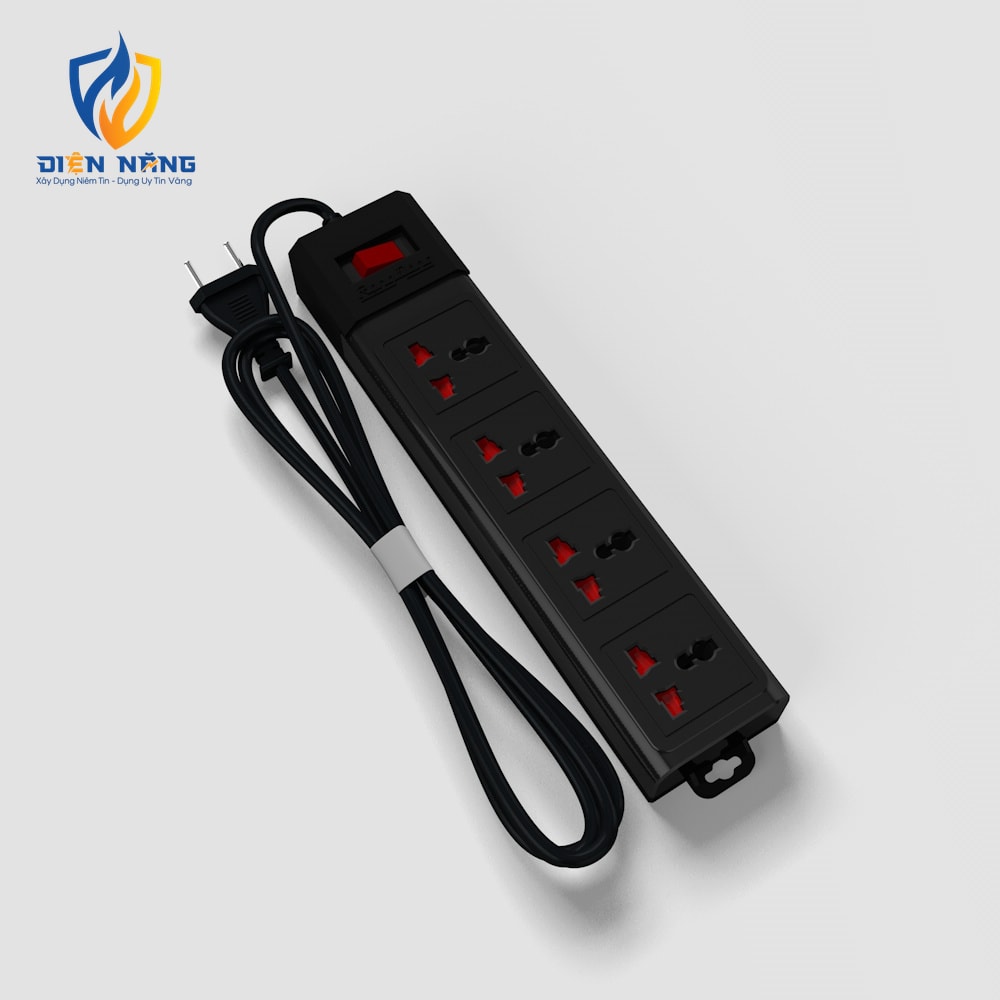 Ổ cắm điện kéo dài đa năng OC02 3m 4 ổ cắm