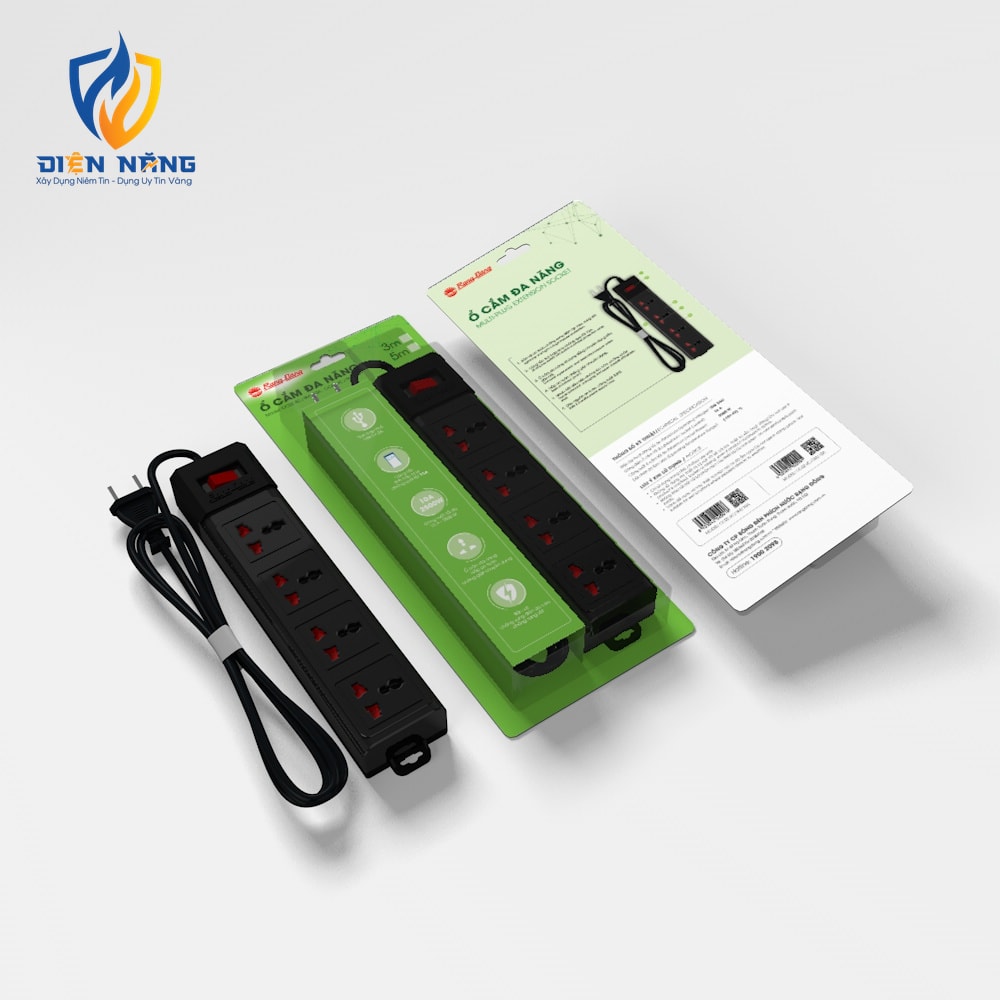 Ổ cắm điện kéo dài đa năng OC02 3m 4 ổ cắm - anh 4
