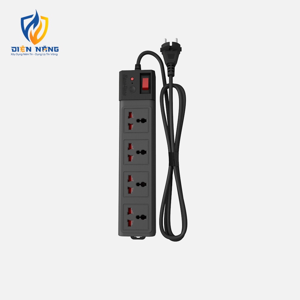 Ổ cắm điện kéo dài đa năng chống giật OC04 3m 4 ổ cắm