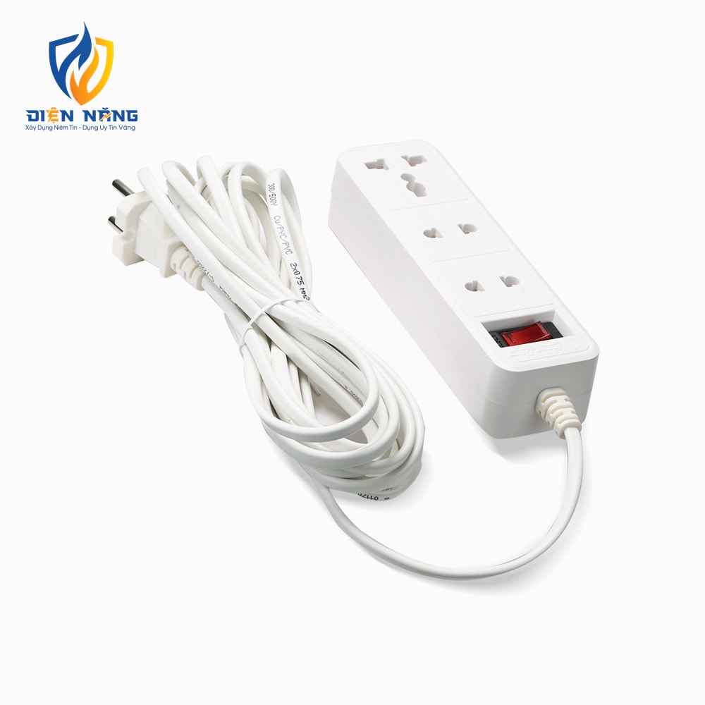 Ổ cắm điện kéo dài OC05 2m 3 ổ cắm 10A