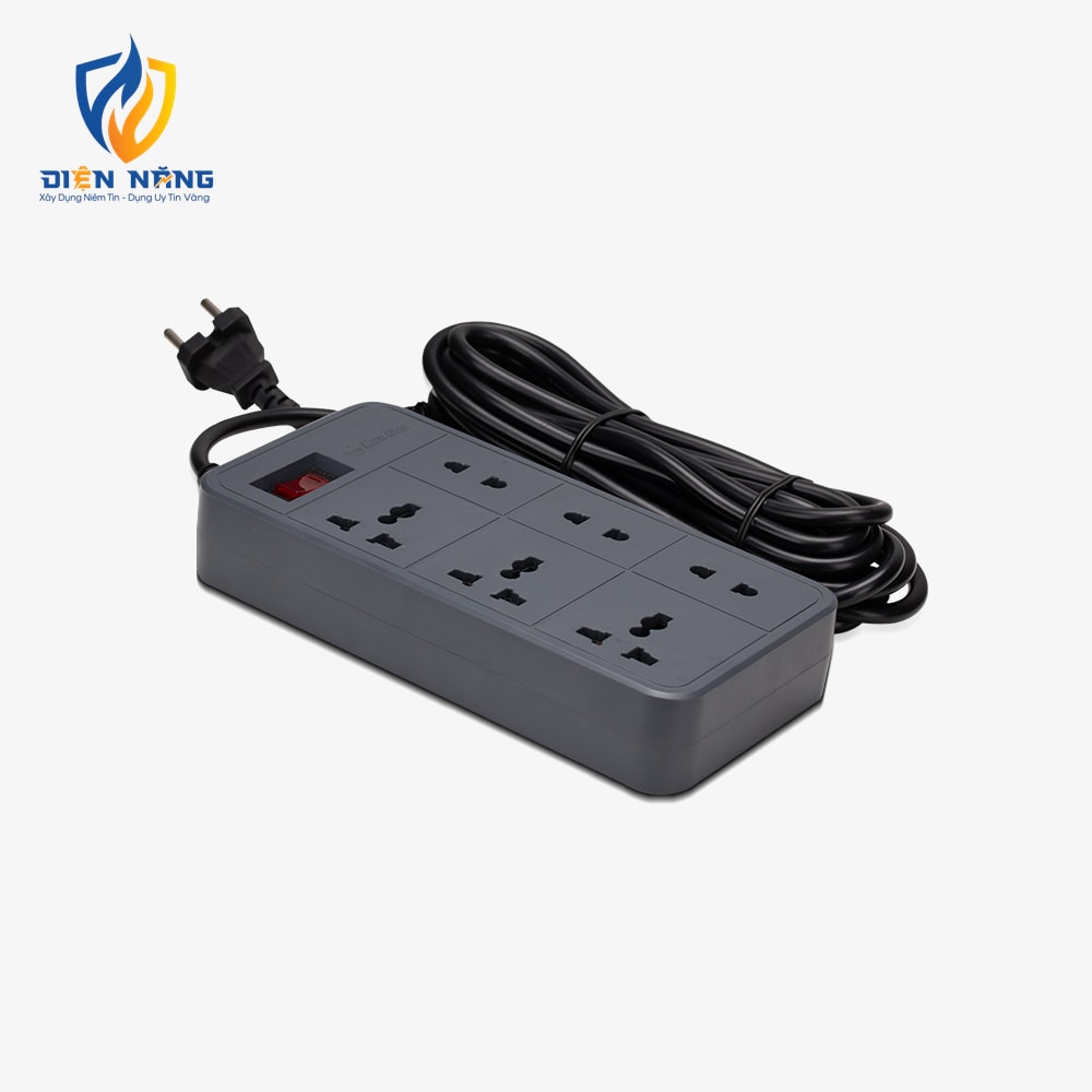 Ổ cắm điện kéo dài OC06 V2 2m 6 ổ cắm 10A