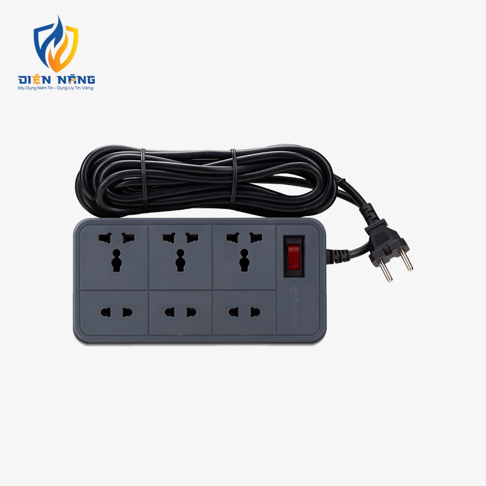 Ổ cắm điện kéo dài OC06 V2 2m 6 ổ cắm 10A - anh 2