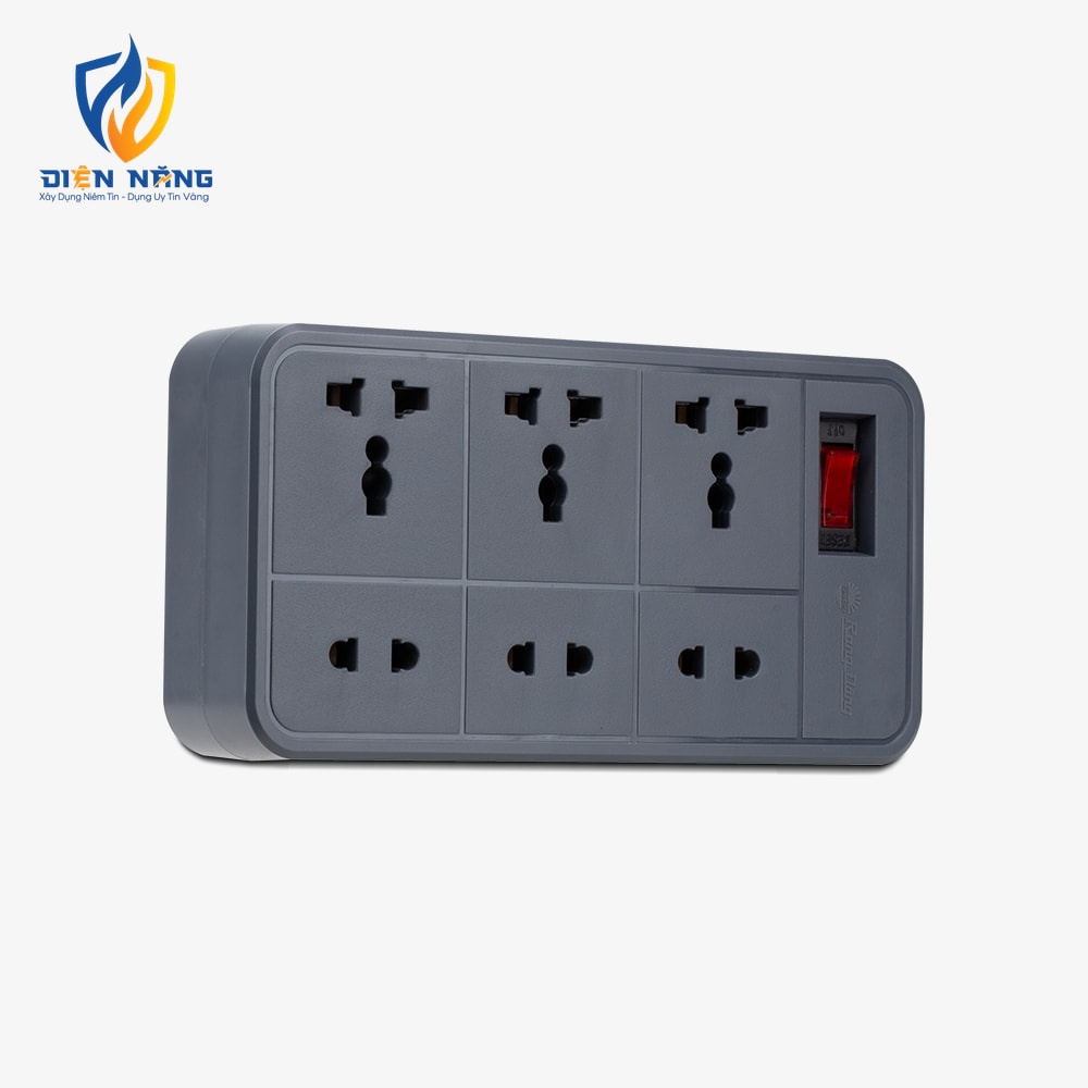 Ổ cắm điện kéo dài OC06 V2 2m 6 ổ cắm 10A - anh 4