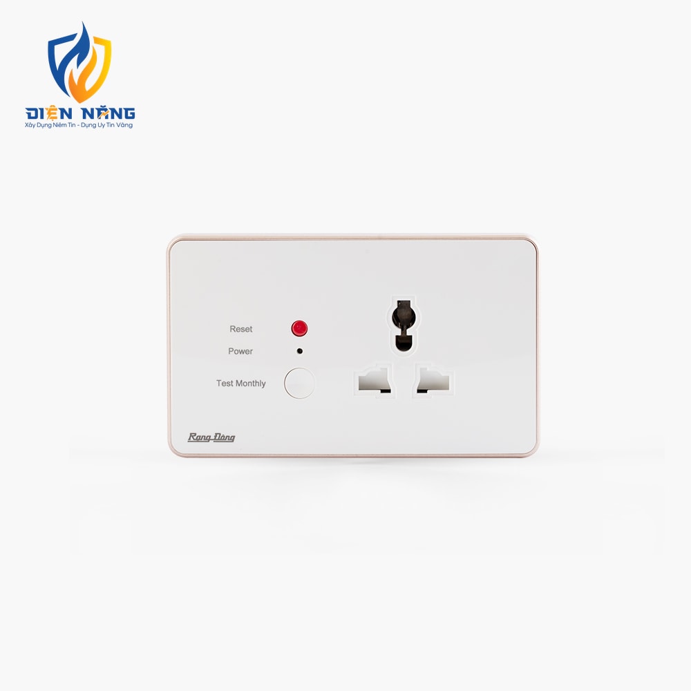 Ổ cắm điện âm tường chống giật OCAT01 1 ổ cắm 16A