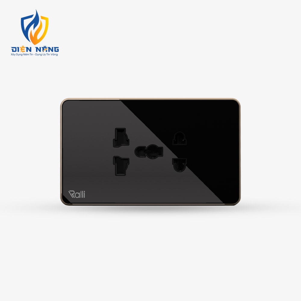 Ổ cắm điện âm tường cao cấp OCAT04K 2 ổ cắm 16A - anh 2