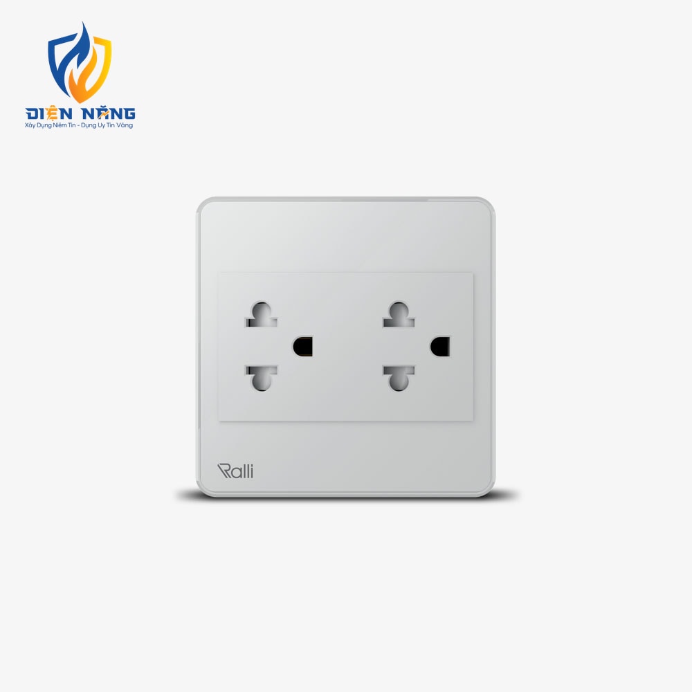 Ổ cắm điện âm tường cao cấp OCAT05K 2 ổ cắm 16A - anh 2