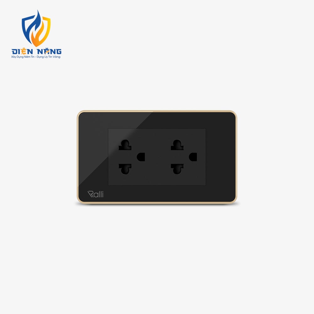 Ổ cắm điện âm tường cao cấp OCAT06K 2 ổ cắm 16A