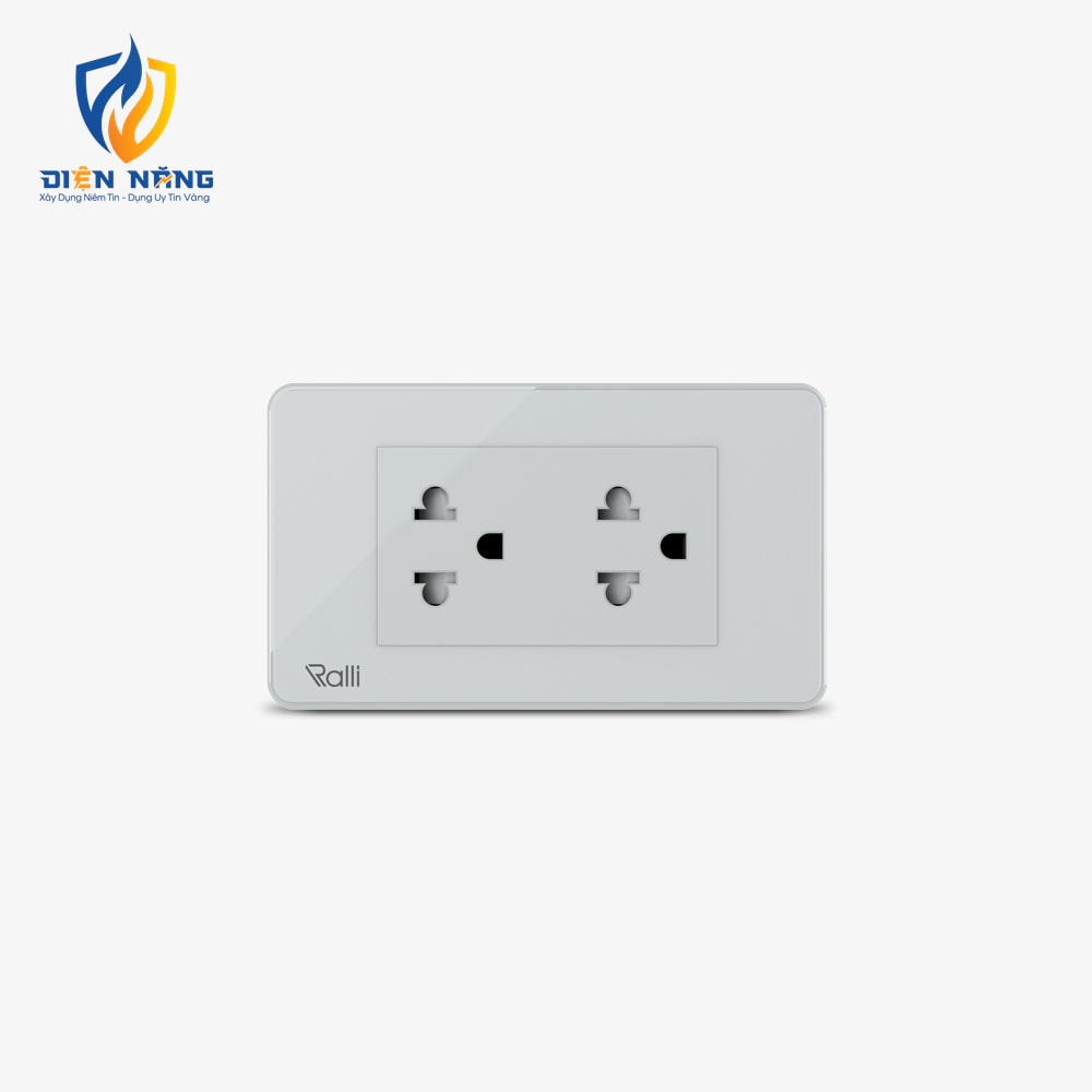 Ổ cắm điện âm tường cao cấp OCAT06K 2 ổ cắm 16A - anh 2