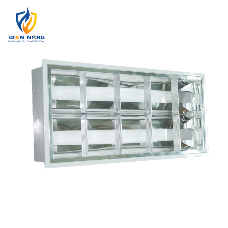 Máng đèn xương cá âm trần 2 bóng 0.6m (không bao gồm bóng