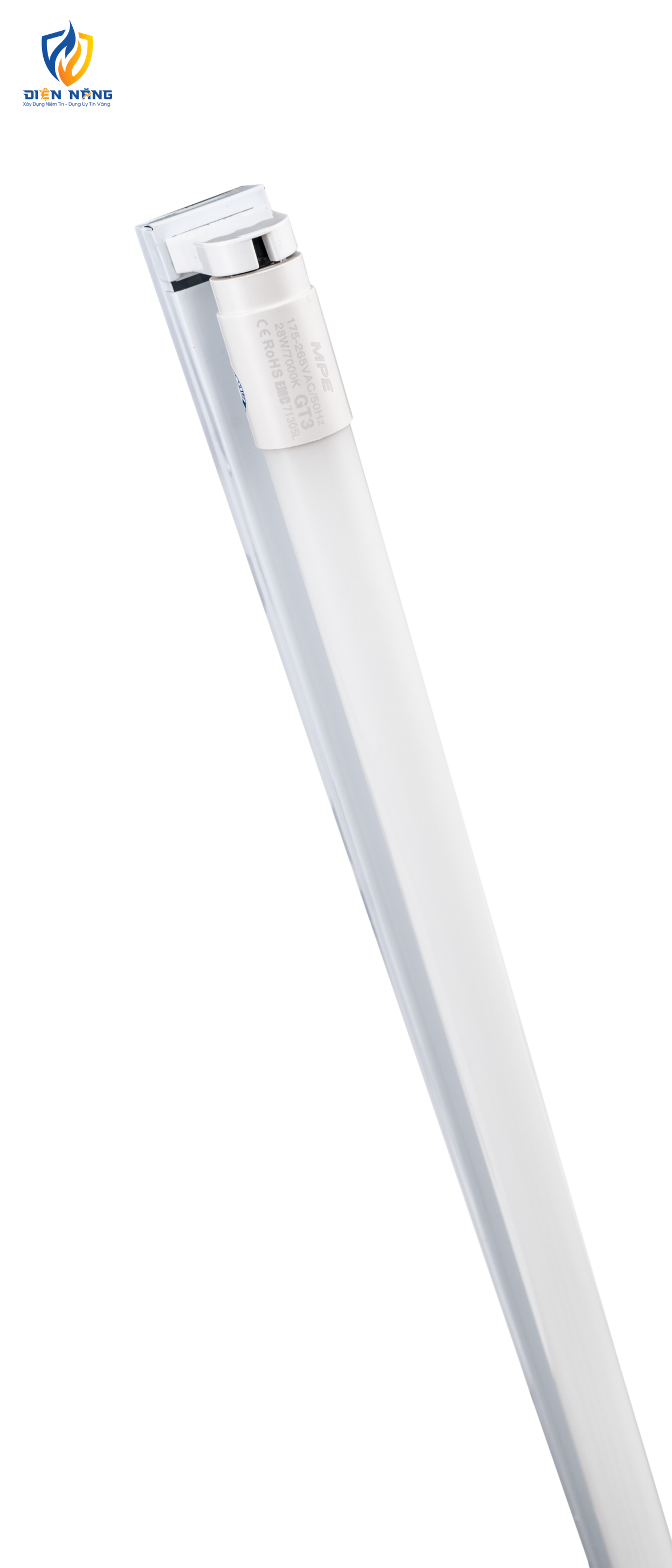 LED tube thuỷ tinh 1.2m 28W ánh sáng trắng GT3-120T - anh 5