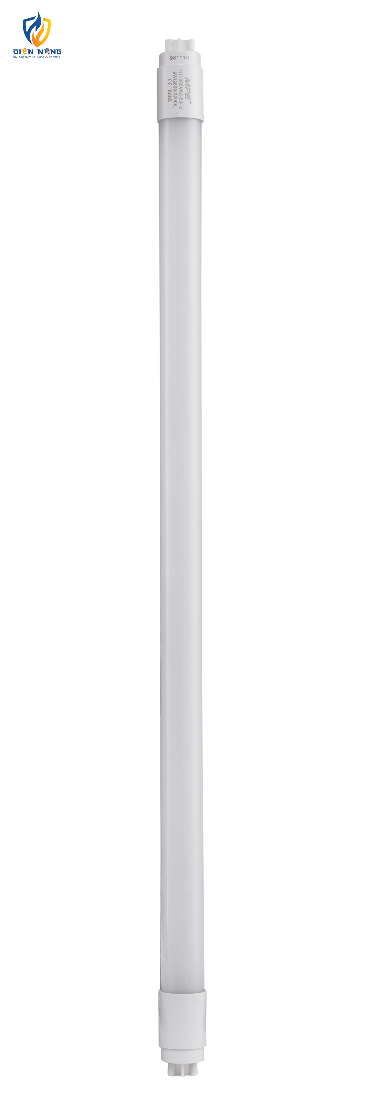 LED tube nhựa nano 0.6m 9W ánh sáng vàng NT8-60V - anh 2