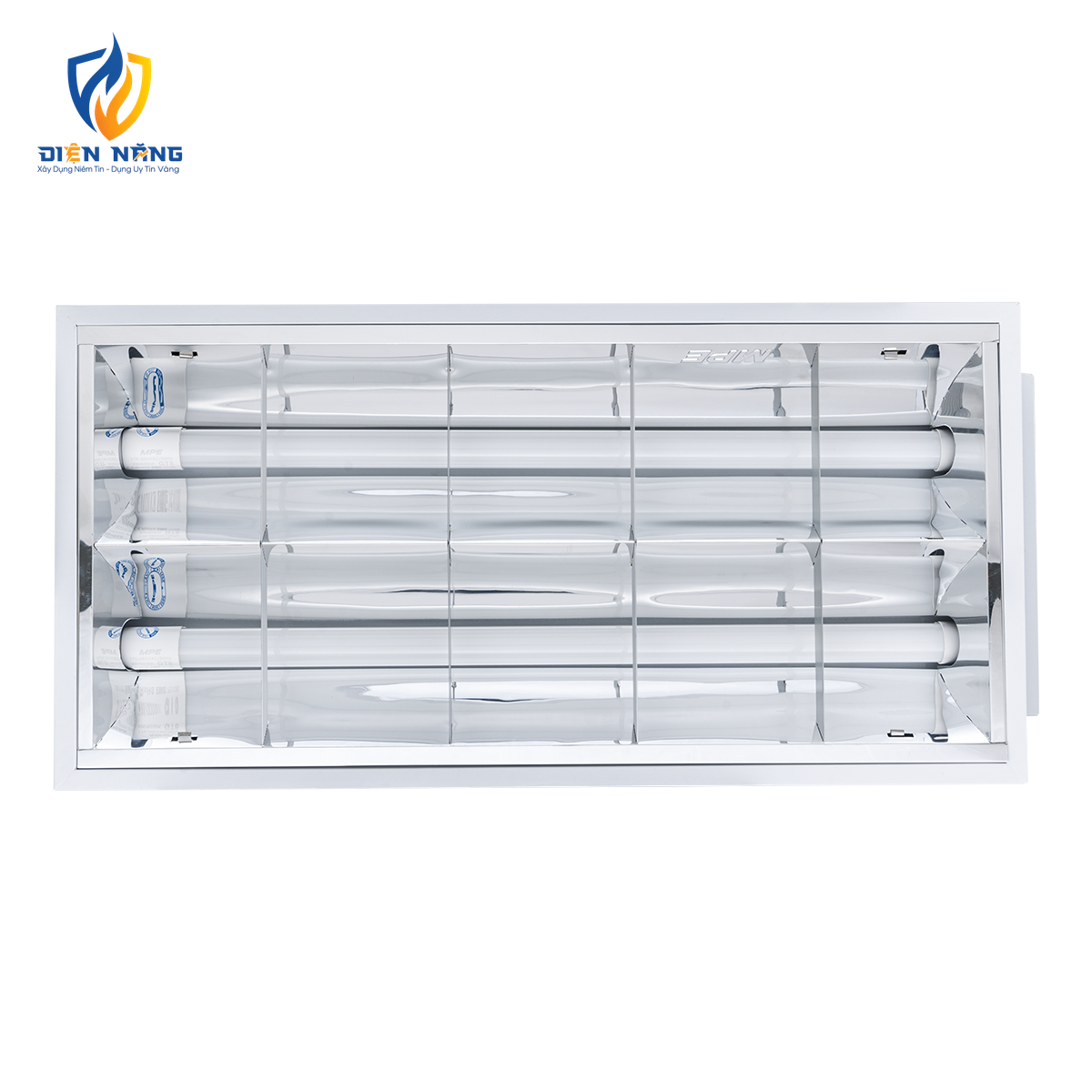Bộ máng xương cá LED Tube thuỷ tinh 2 bóng 0.6m ánh sáng trắng MATL-210T