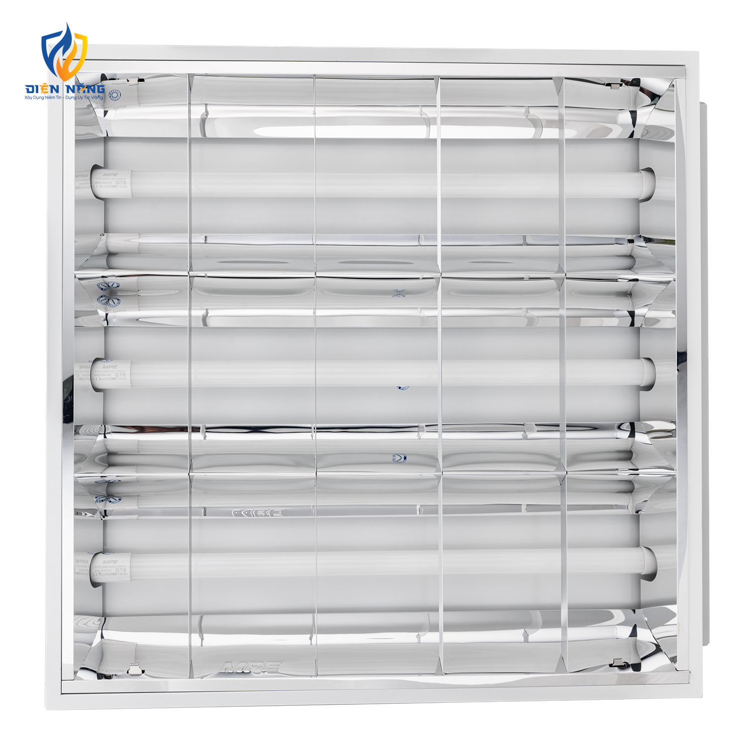 Bộ máng xương cá LED Tube thuỷ tinh 3 bóng 0.6m ánh sáng trắng MATL-310T