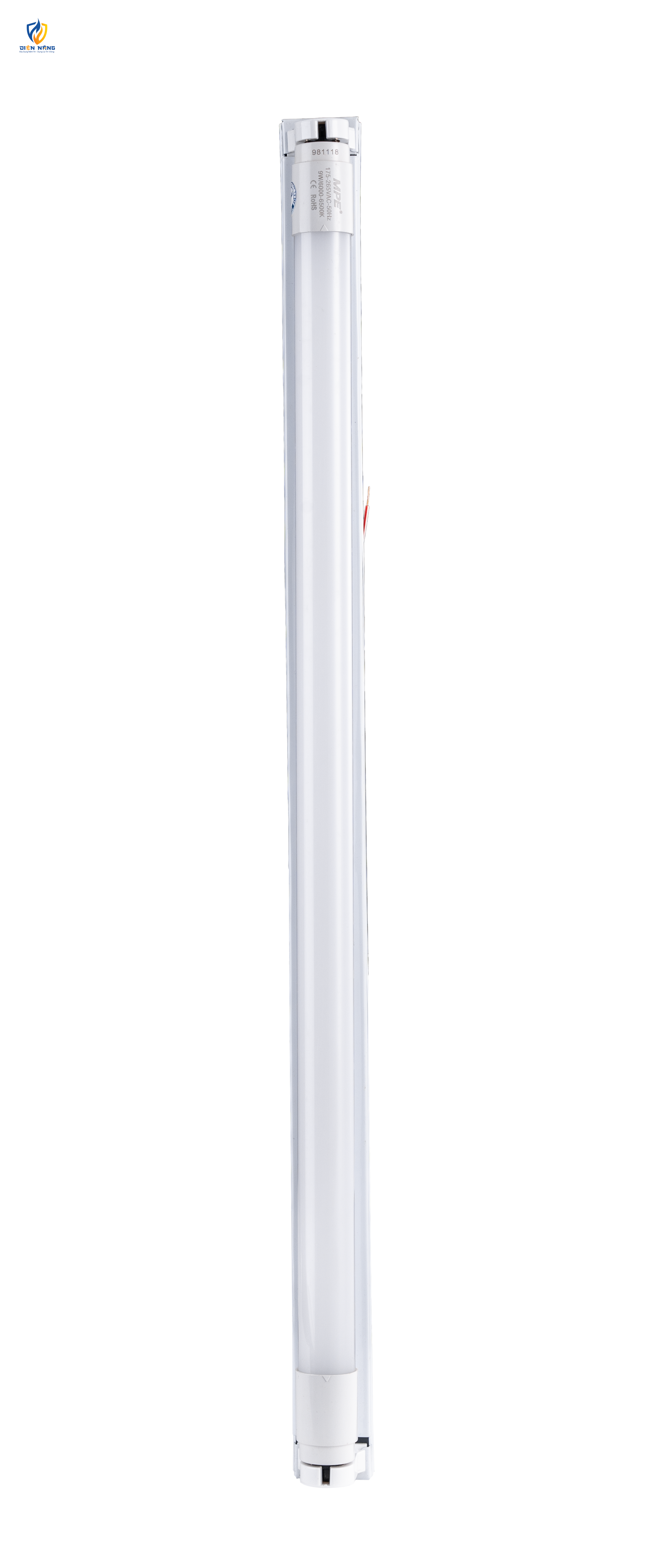 Bộ máng LED Tube nano 1x9W 0.6m ánh sáng vàng MNT-110V - anh 2