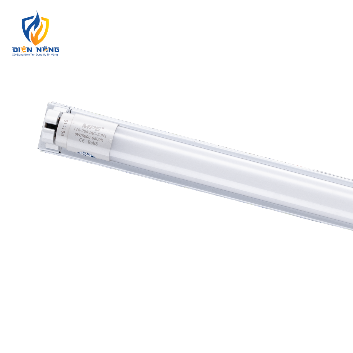 Bộ máng LED Tube nano 1x18W 1.2m ánh sáng vàng MNT-120V