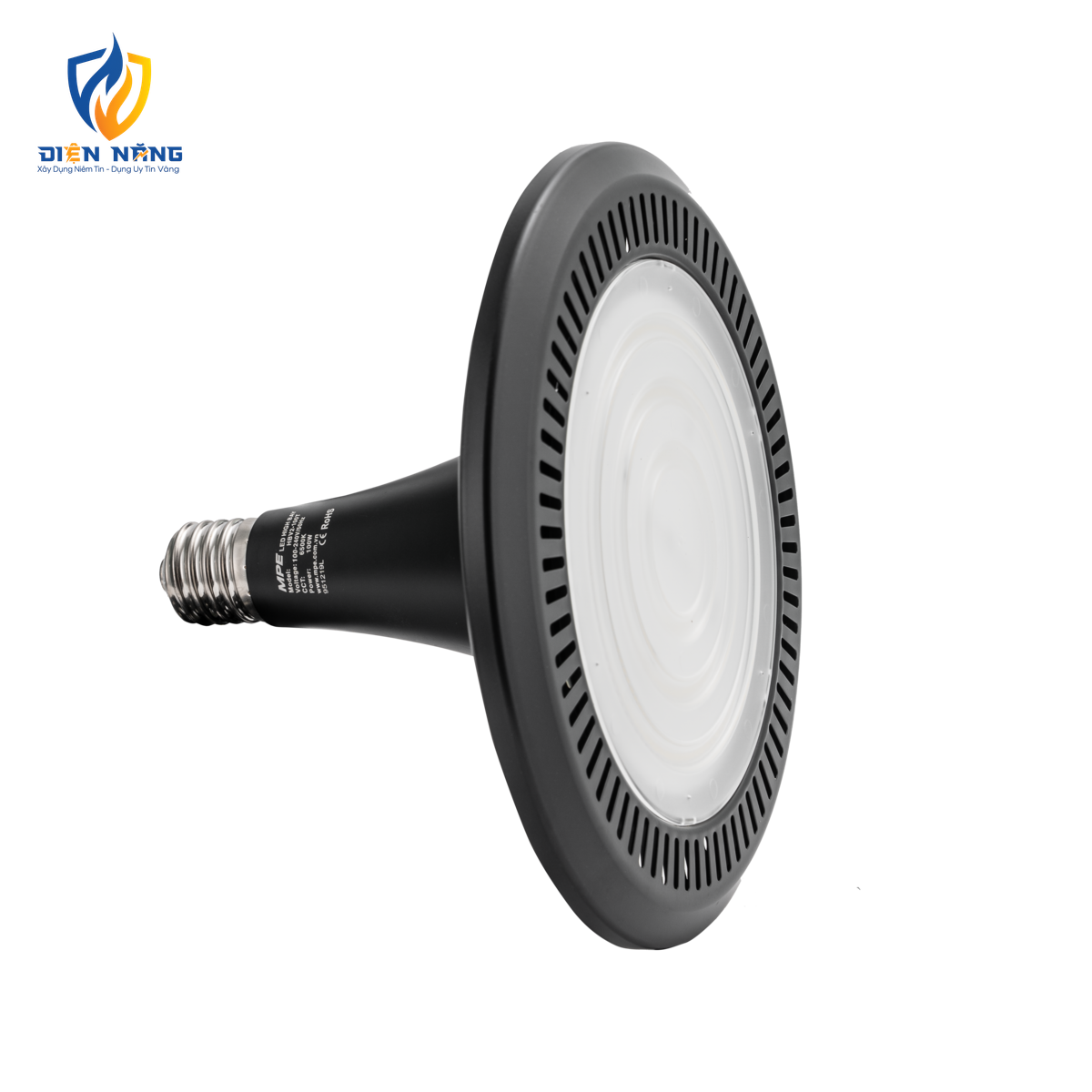 LED highbay nhà xưởng 100W sử dụng đui đèn E40, ánh sáng trắng HBV2-100T - anh 2