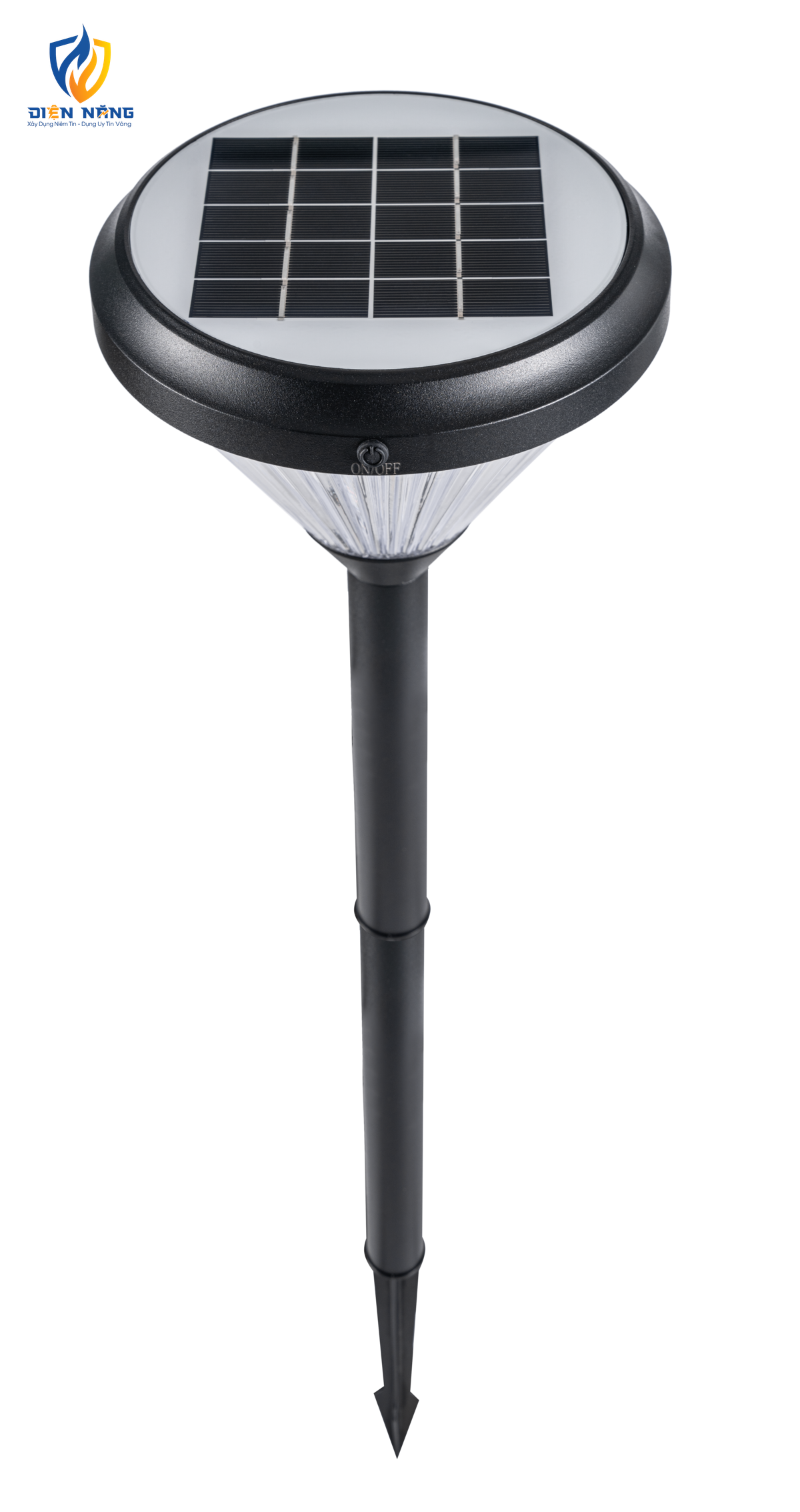 Đèn sân vườn năng lượng mặt trời, cắm đất, cao 70cm 2W ánh sáng vàng SLL-70V