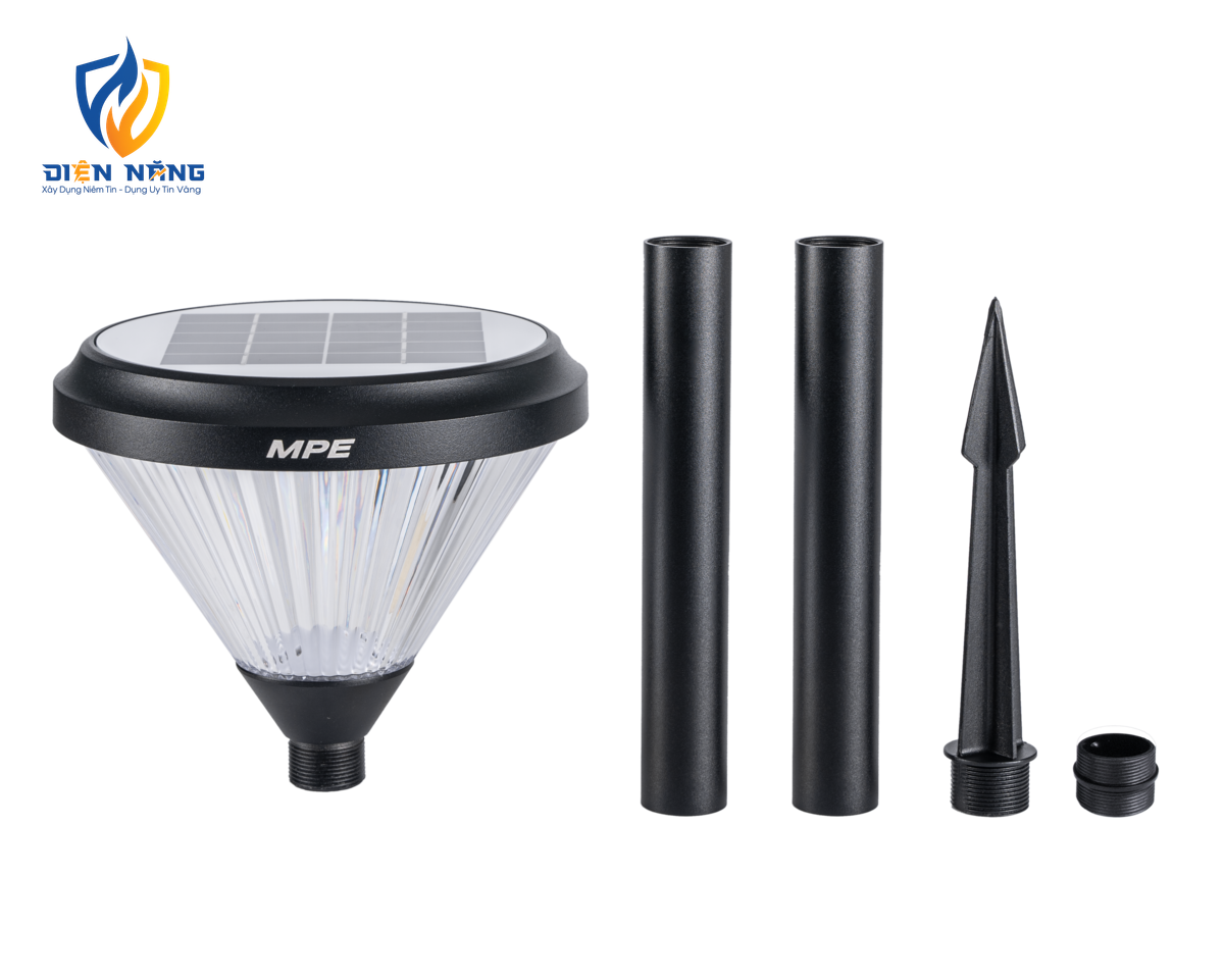 Đèn sân vườn năng lượng mặt trời, cắm đất, cao 70cm 2W ánh sáng vàng SLL-70V - anh 2