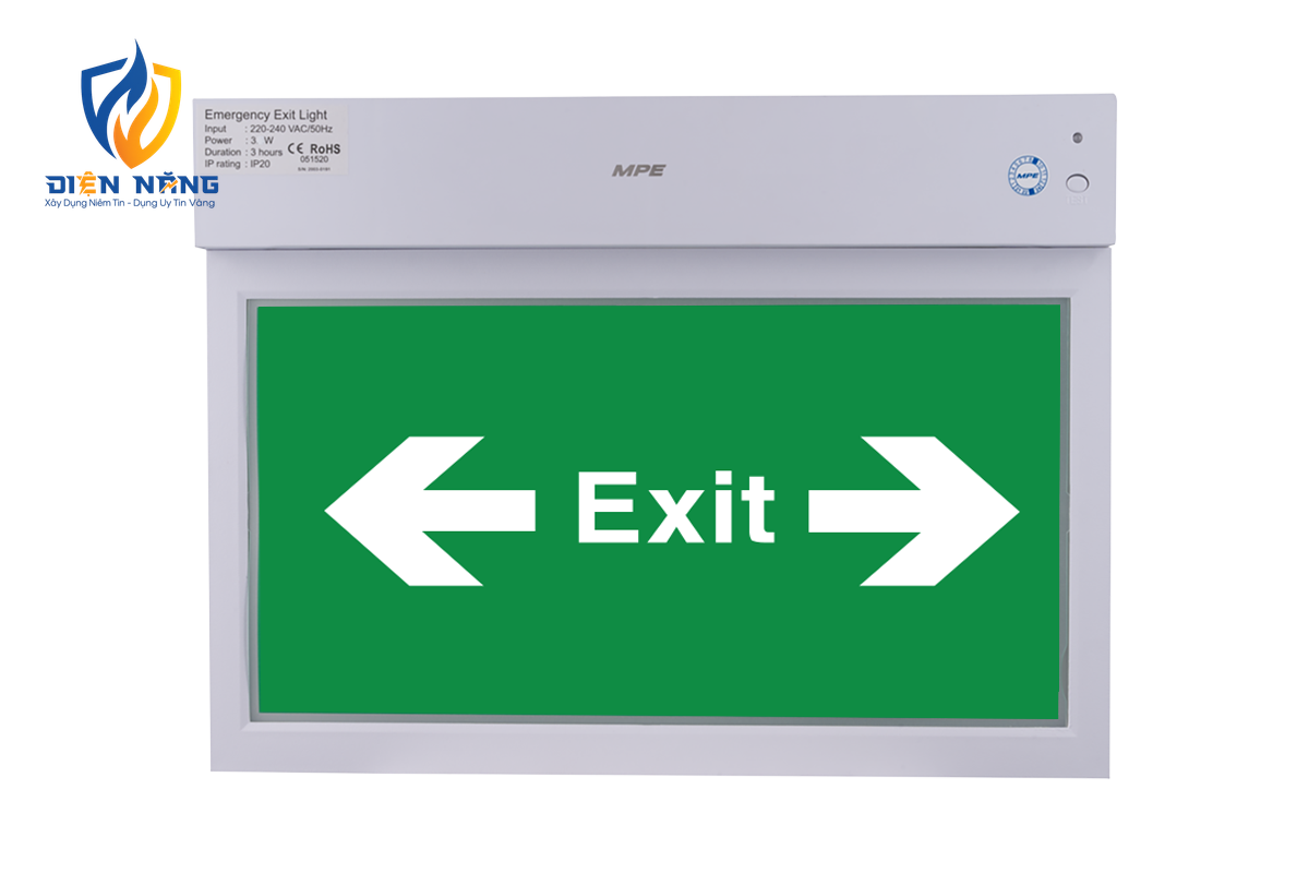 LED Exit đa năng đèn báo 2 mặt trái và phải 3W - EX2LR/M