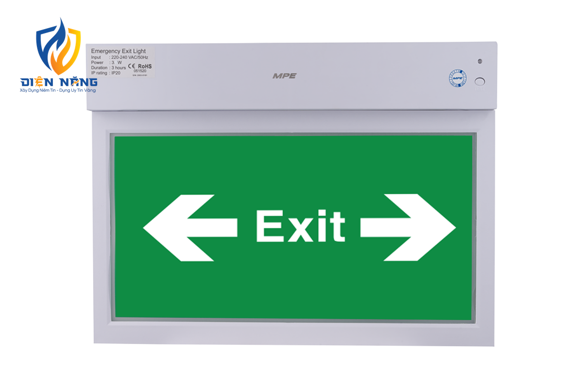 LED Exit đa năng đèn báo 1 mặt trái và phải 3W - EXLR/M