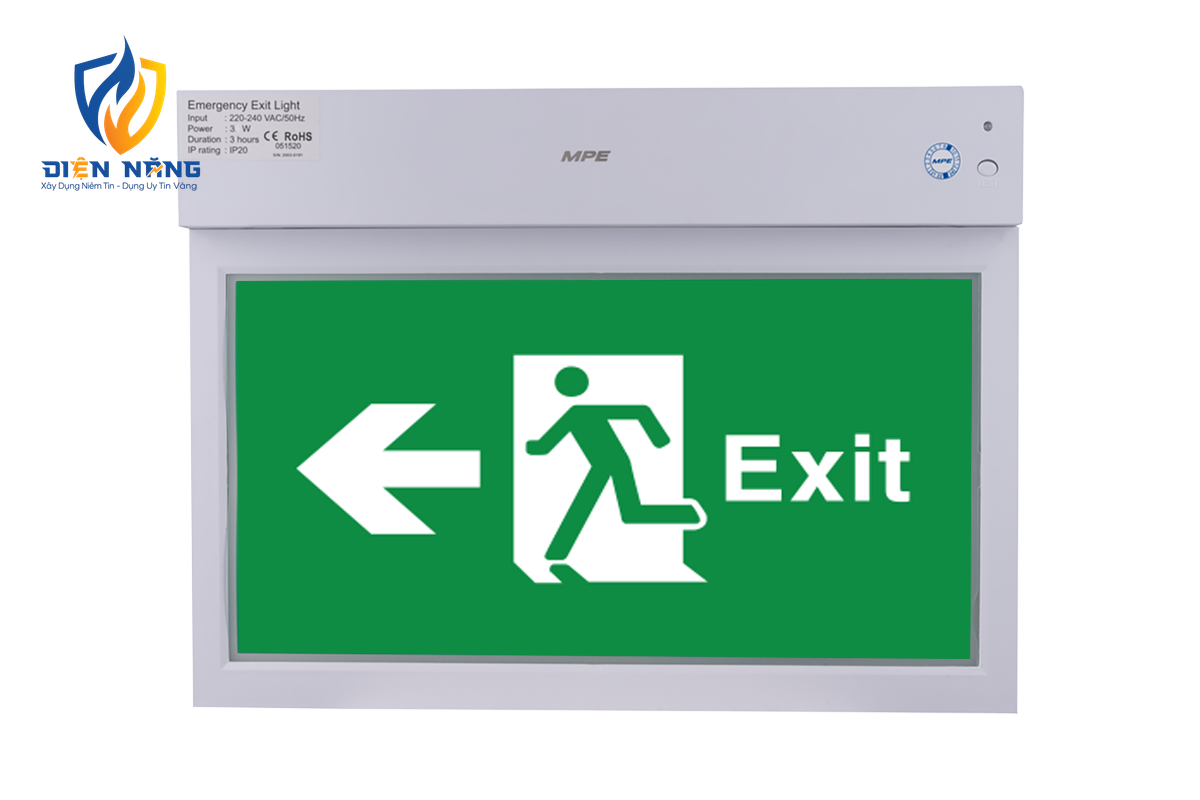 LED Exit đa năng đèn báo 2 mặt trái 3W - EX2/M