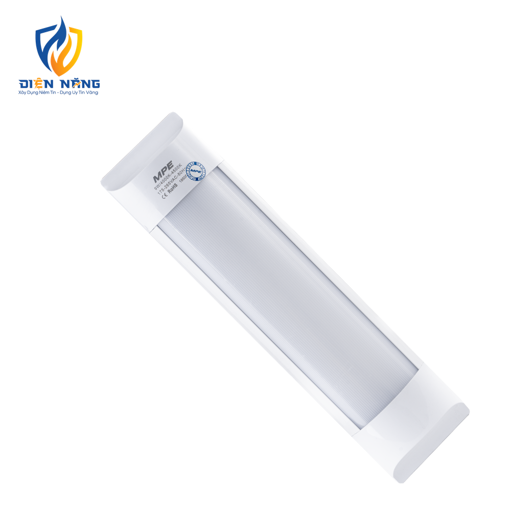 LED Bán Nguyệt thân đèn nhôm-nhựa 9W ánh sáng trung tính BN-9N