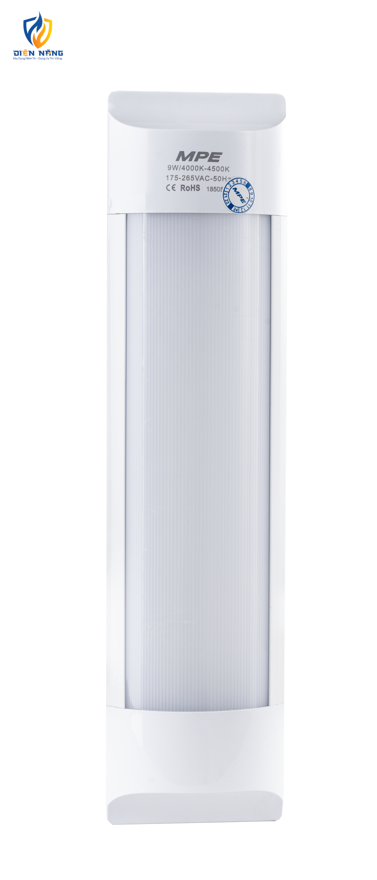 LED Bán Nguyệt thân đèn nhôm-nhựa 9W ánh sáng trung tính BN-9N - anh 2