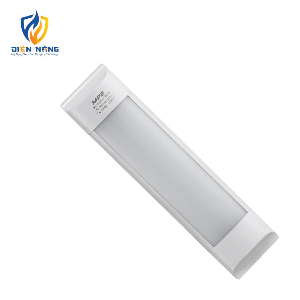 LED Bán Nguyệt thân đèn nhôm-nhựa 9W ánh sáng vàng BN-9V