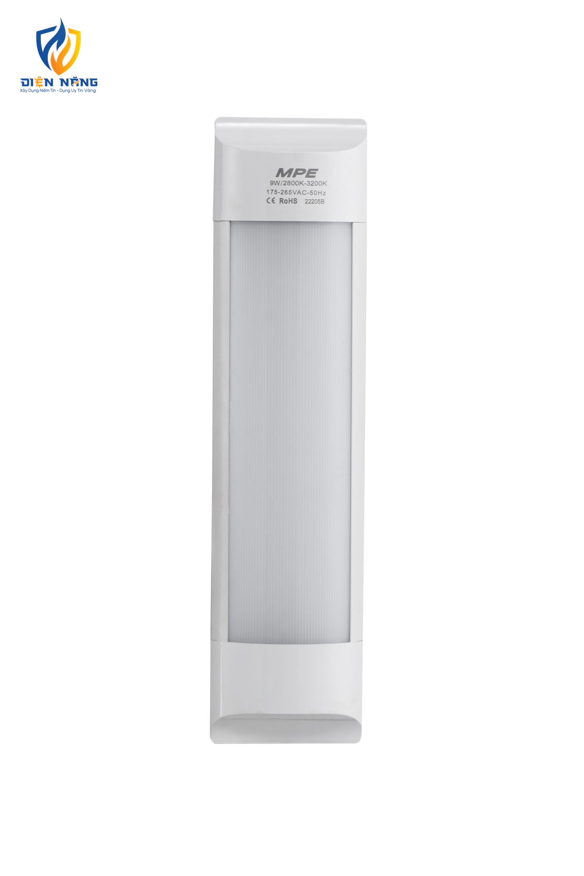 LED Bán Nguyệt thân đèn nhôm-nhựa 9W ánh sáng vàng BN-9V - anh 3