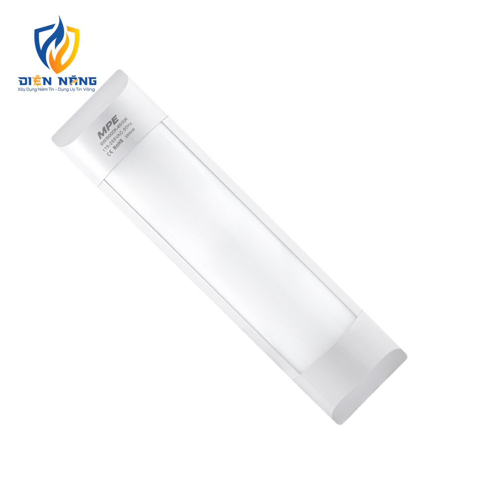 LED Bán Nguyệt thân đèn nhôm-nhựa 9W ánh sáng trắng BN-9T