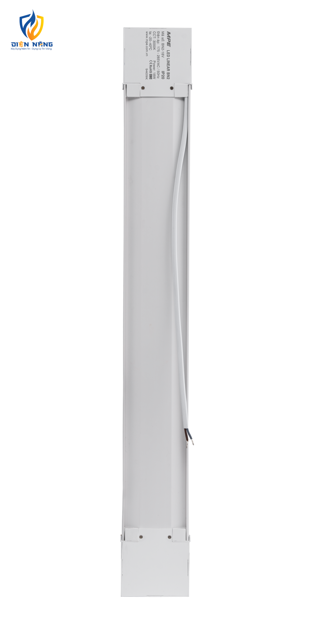 LED Bán Nguyệt thân đèn nhựa 18W ánh sáng vàng BN2-18V - anh 3