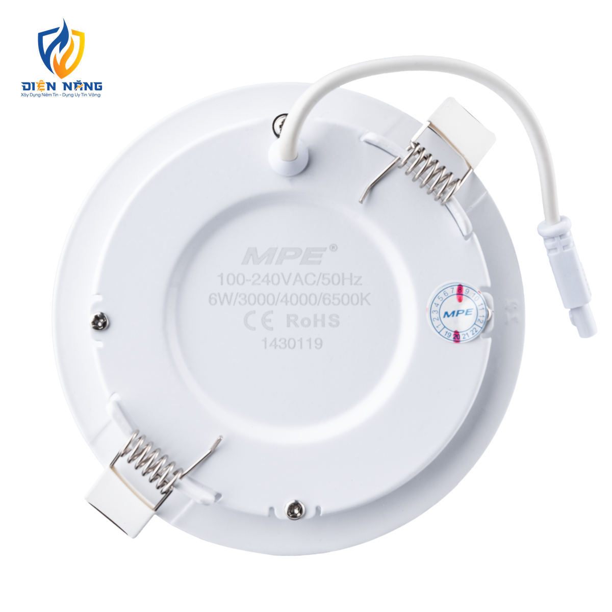 LED Panel âm trần nhôm mặt tròn 6W - 3 chế độ màu RPL-6/3C - anh 3