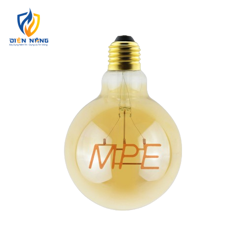 LED Bulb Filament MPE, thân đèn hình tròn 5W ánh sáng vàng FLM-MPE
