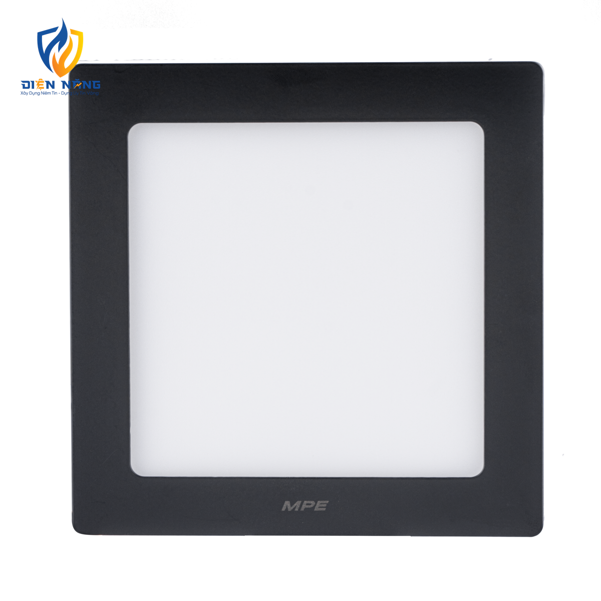 LED Panel ốp nổi nhựa đen, mặt vuông 12W ánh sáng trắng SSPLB2-12T - anh 2