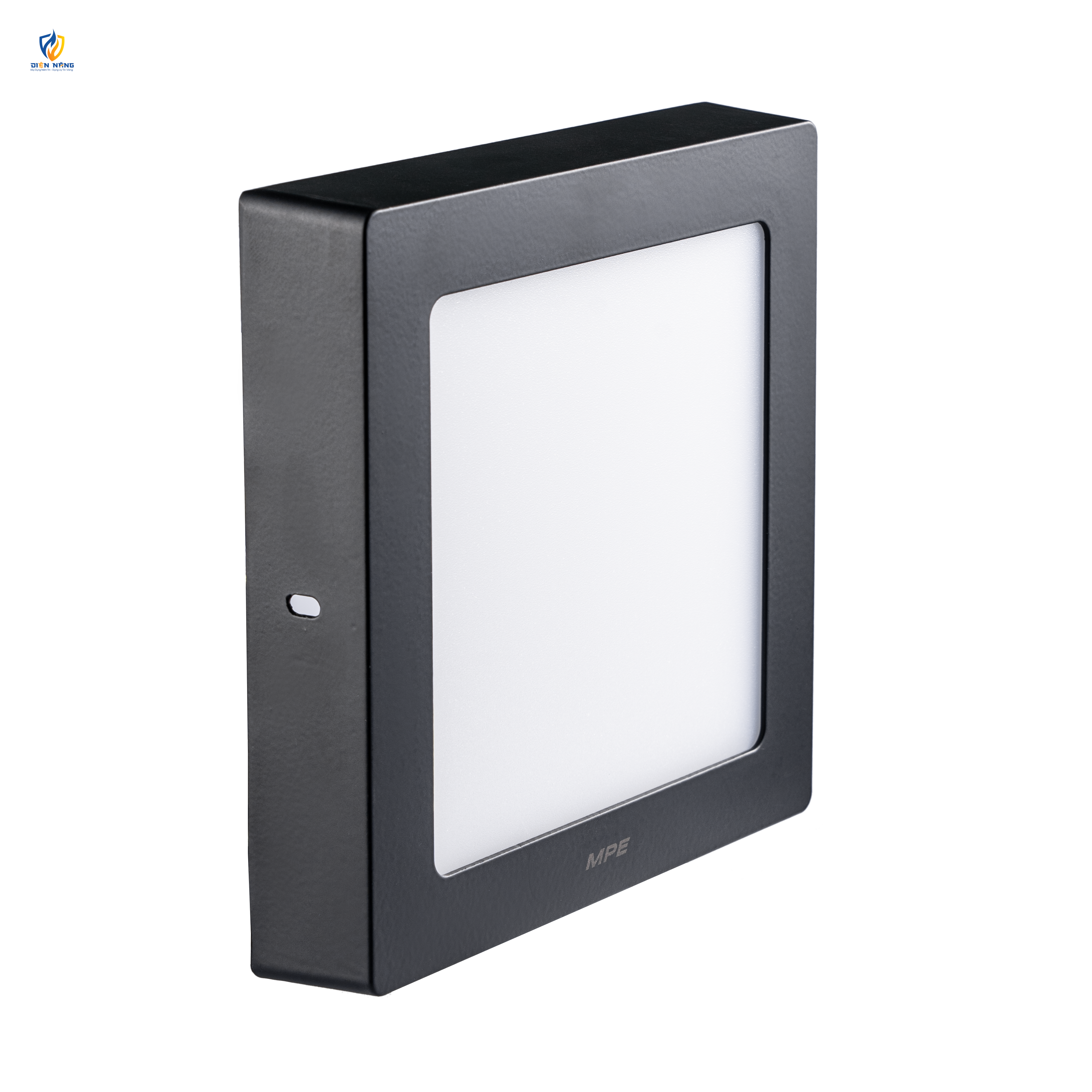 LED Panel ốp nổi nhựa đen, mặt vuông 18W ánh sáng vàng SSPLB2-18V