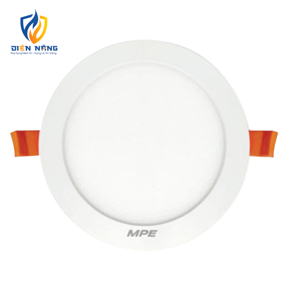 LED Panel âm trần nhựa, mặt tròn 12W ánh sáng vàng RP-12V