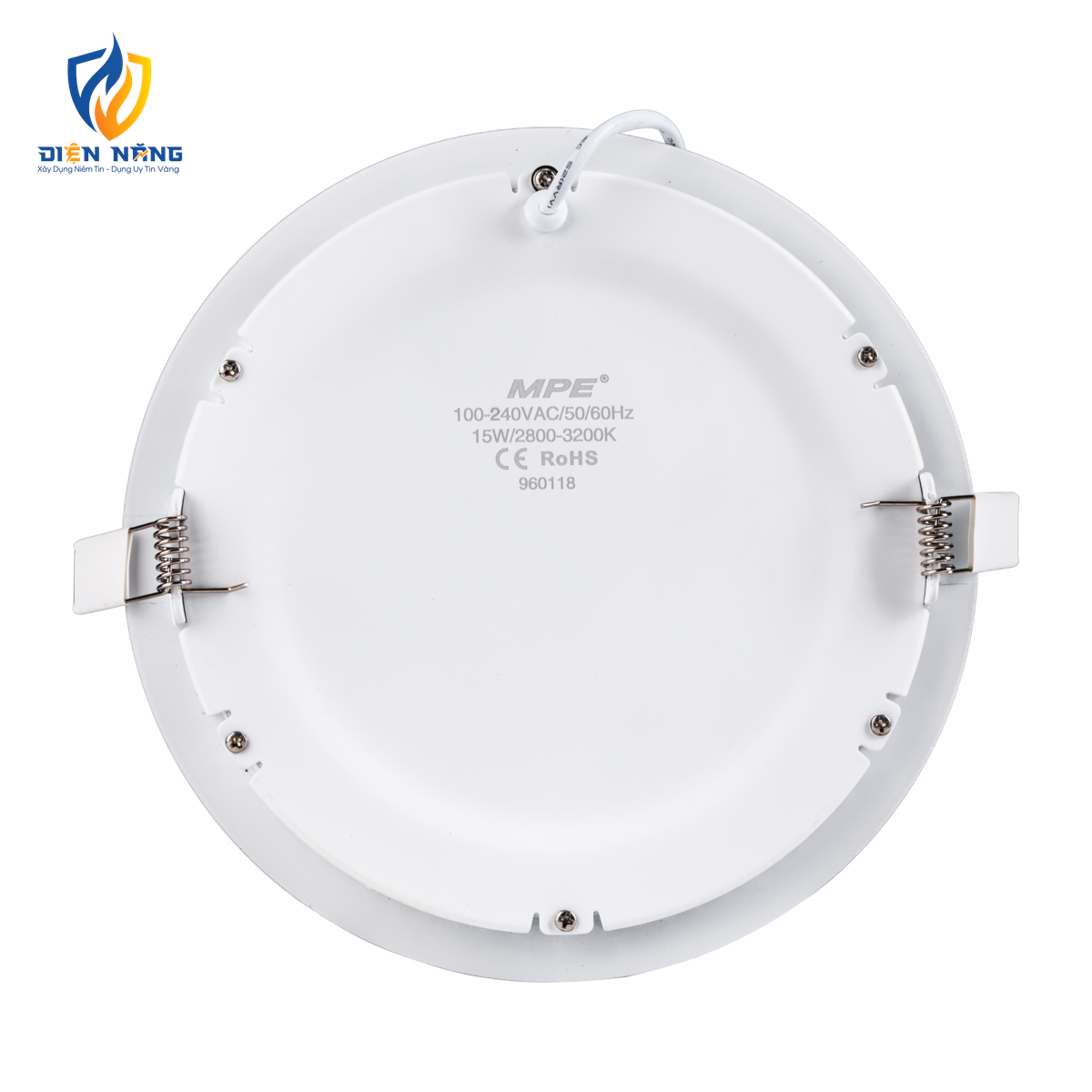 LED Panel âm trần nhôm mặt tròn 15W ánh sáng vàng RPL-15V - anh 2
