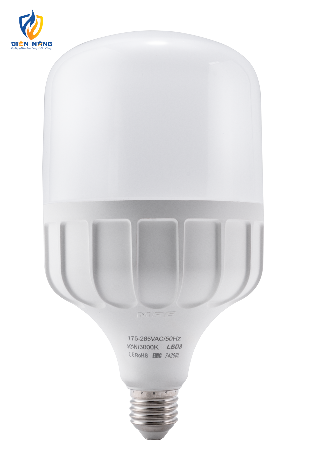 LED Bulb chống ẩm 40W ánh sáng vàng LBD3-40V