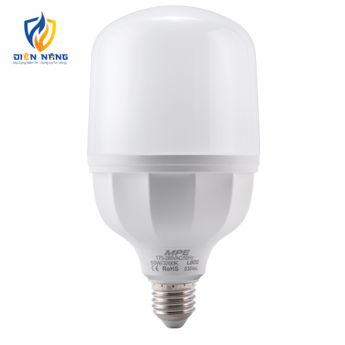 LED Bulb thân nhựa 50W ánh sáng vàng LBD2-50V