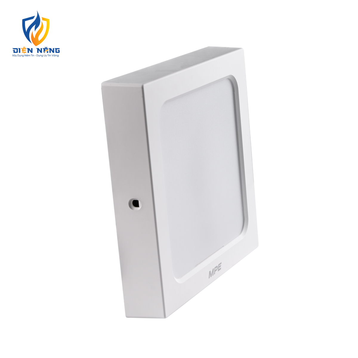 LED Panel ốp nổi nhựa, mặt vuông 12W ánh sáng vàng SSPL2-12V